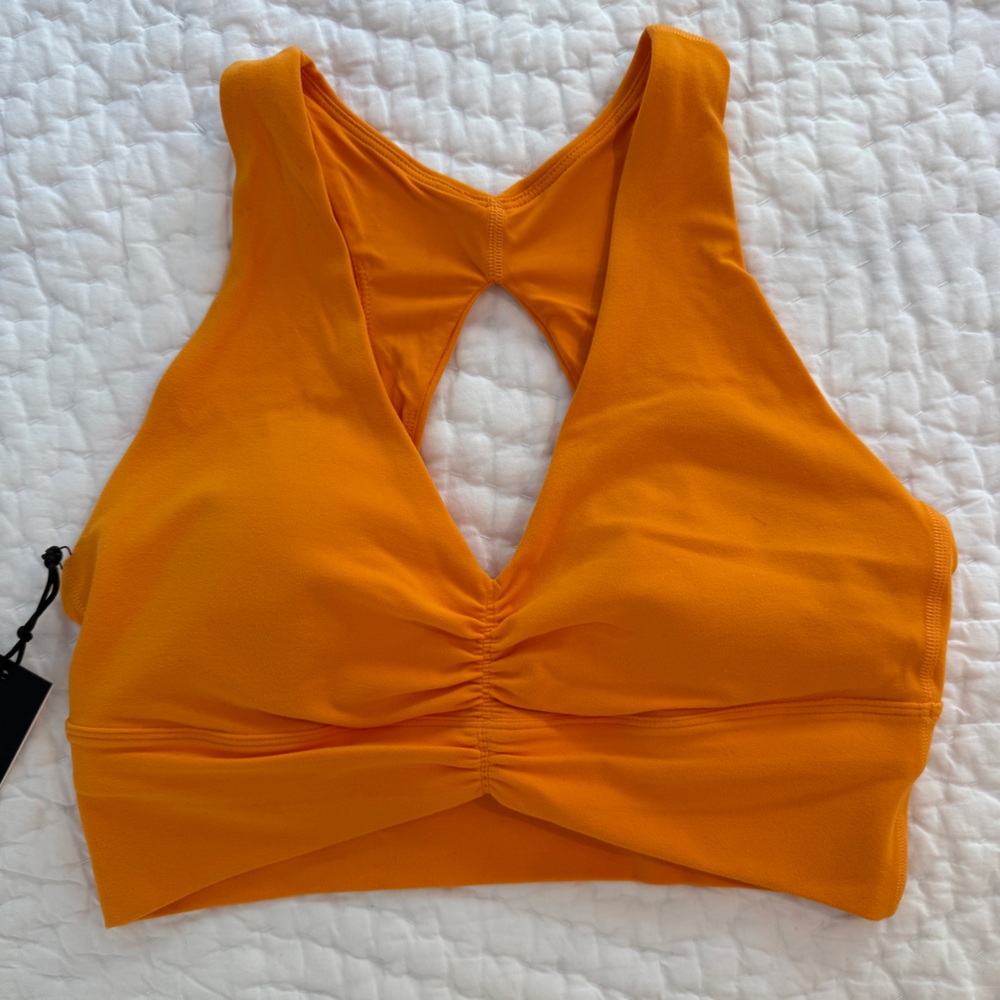 Aritzia Orange Sports Bra
